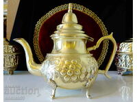 Марокански чайник,кана,месинг,маркиран.
