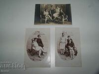 Три стари пощенски картички, снимки на ученички Свищов