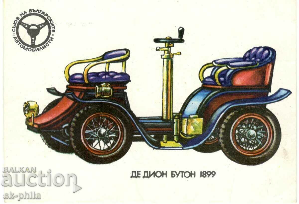 Carte poștală veche - Mașini ușoare - De Dion Bouton 1899