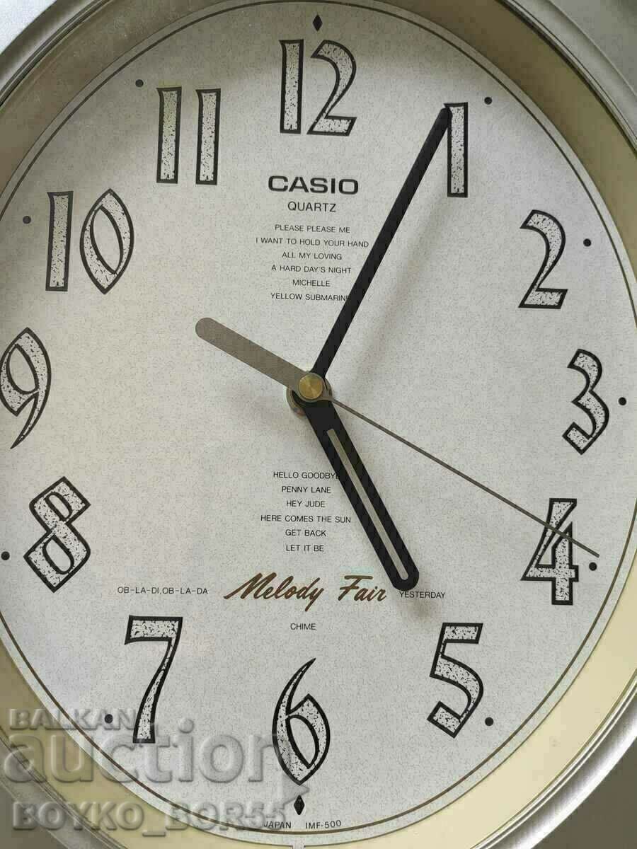 Мега Рядък Стенен Винтидж Часовник Касио от 70те г