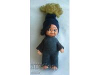 Old small children's doll, 14 cm