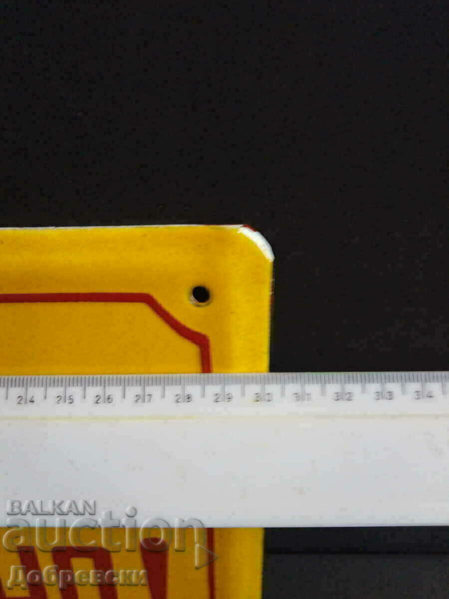 Delivery of NO SMOKING enamel sign Delivery of NO SMOKING enamel sign