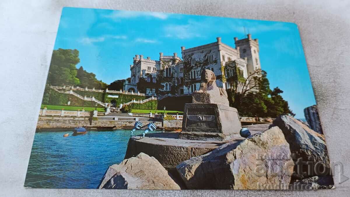 Postcard Trieste Castello di Miramare
