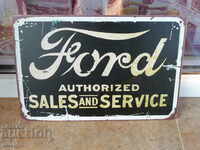 Ford Ford metal plate sales parts original feeder