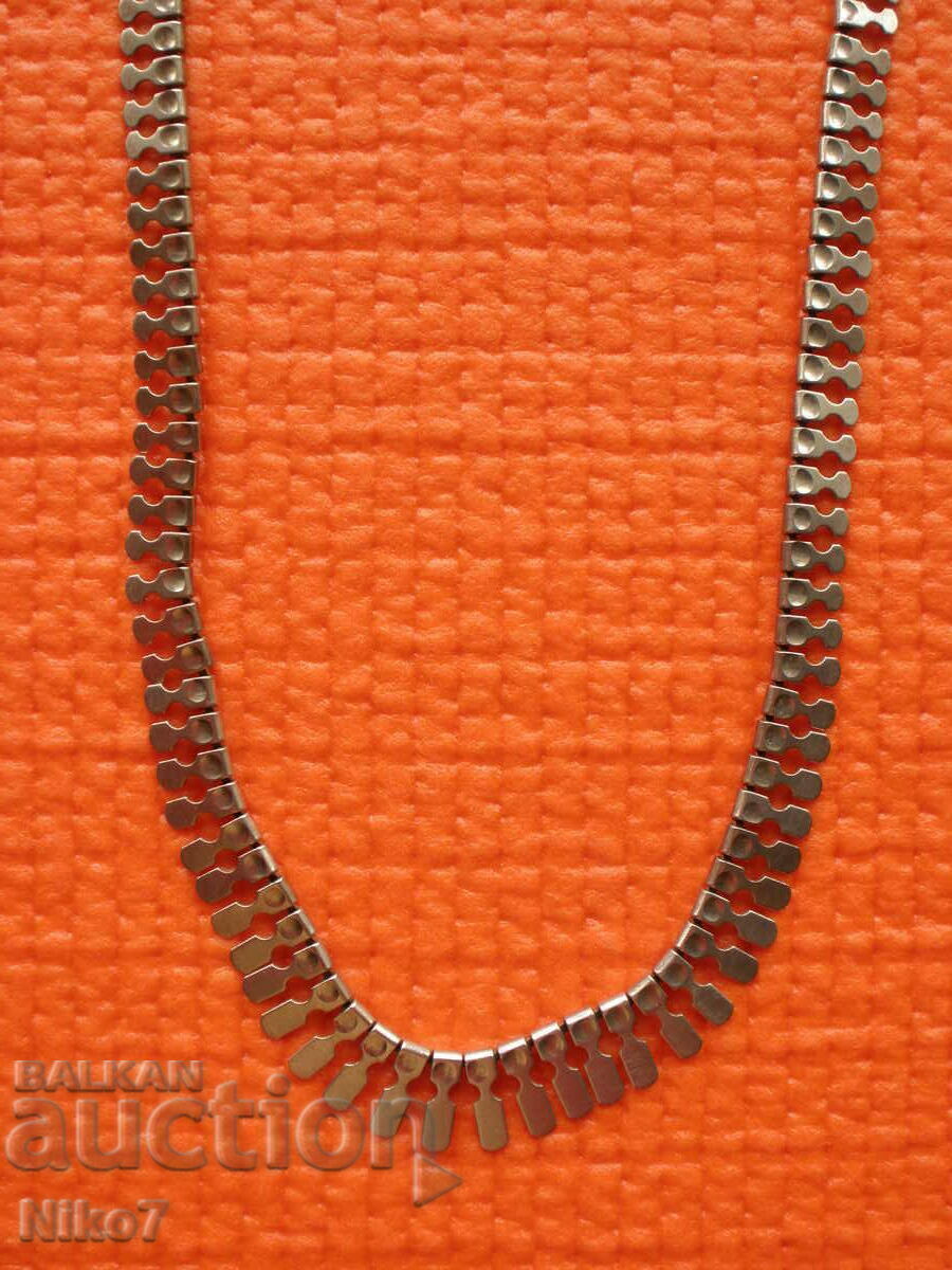 Auction  Vintage, silver, interesting necklace (medallion, necklace).