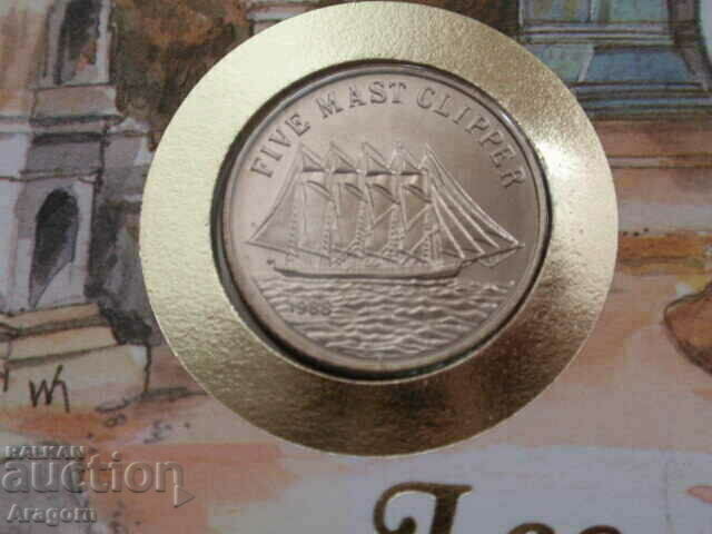 plic cu monede și timbre rare Laos 10 kip 1988 cu preț € 20.45 | 40.00 BGN