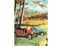 Стара картичка - Леки коли - Максуел и Форд-Т 1911 г.
