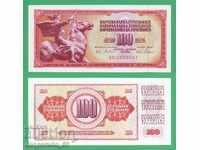 (¯`` •., YUGOSLAVIA 100 dinari 1965 UNC • • • •)