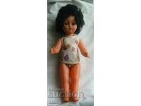 Old children's toy - doll with closing eyes, 36 cm