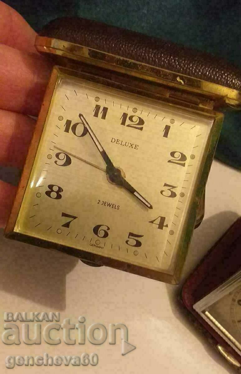 Vintage DELUXE 2Jewels Travel Desk Clock - 6