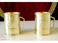Tchibo bronze cups, collectible