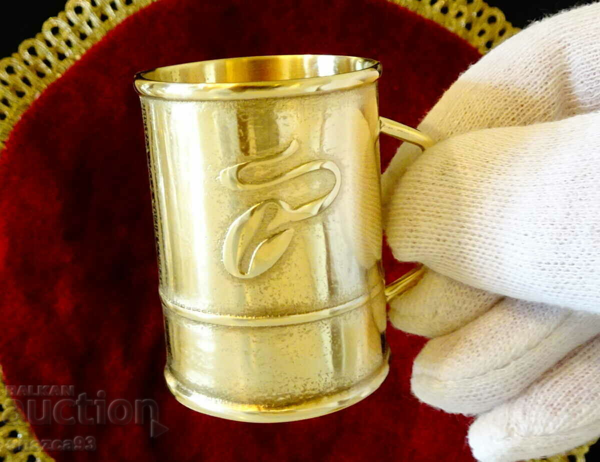 Tchibo bronze cup, collectible.