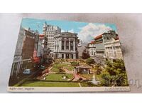 Singapore Raffles Place 1973 postcard