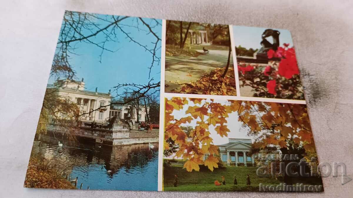 Postcard Warszawa Lazienski Palac Na Wyspie 1972