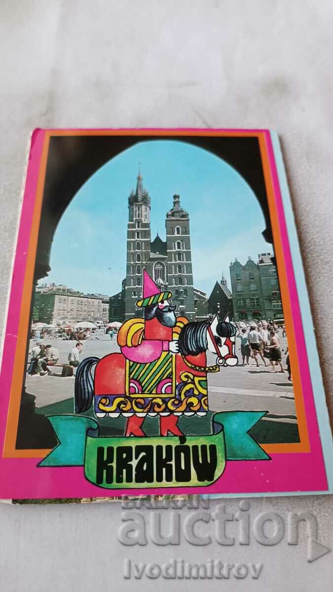 Notebook with cards of the city of Krakow