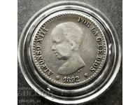 Spain 50 centimos 1892