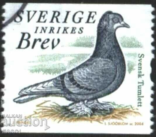 Stamped brand Fauna Bird Pigeon 2004 from Sweden