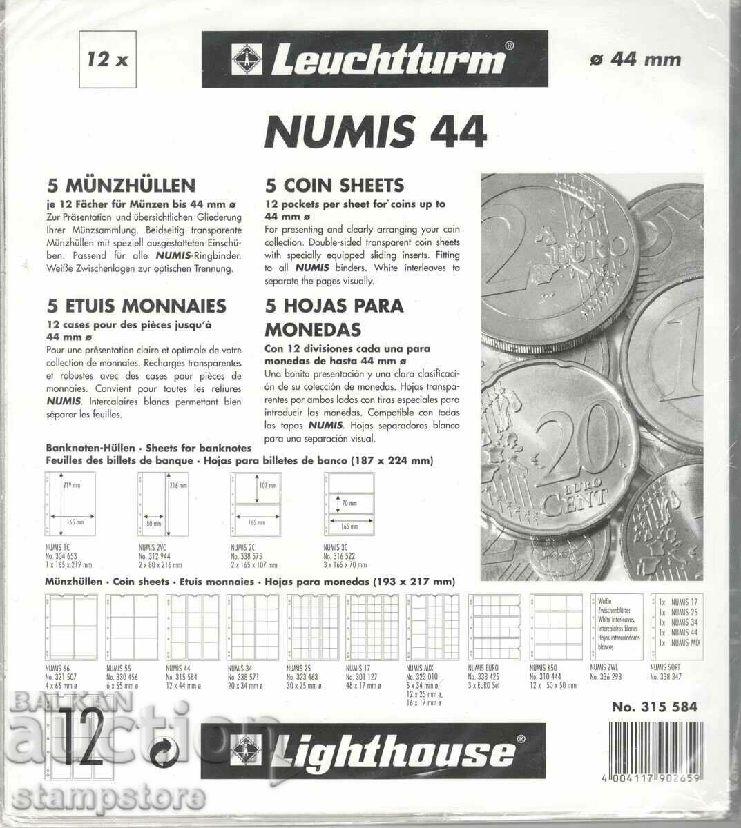 NUMIS coin sheets