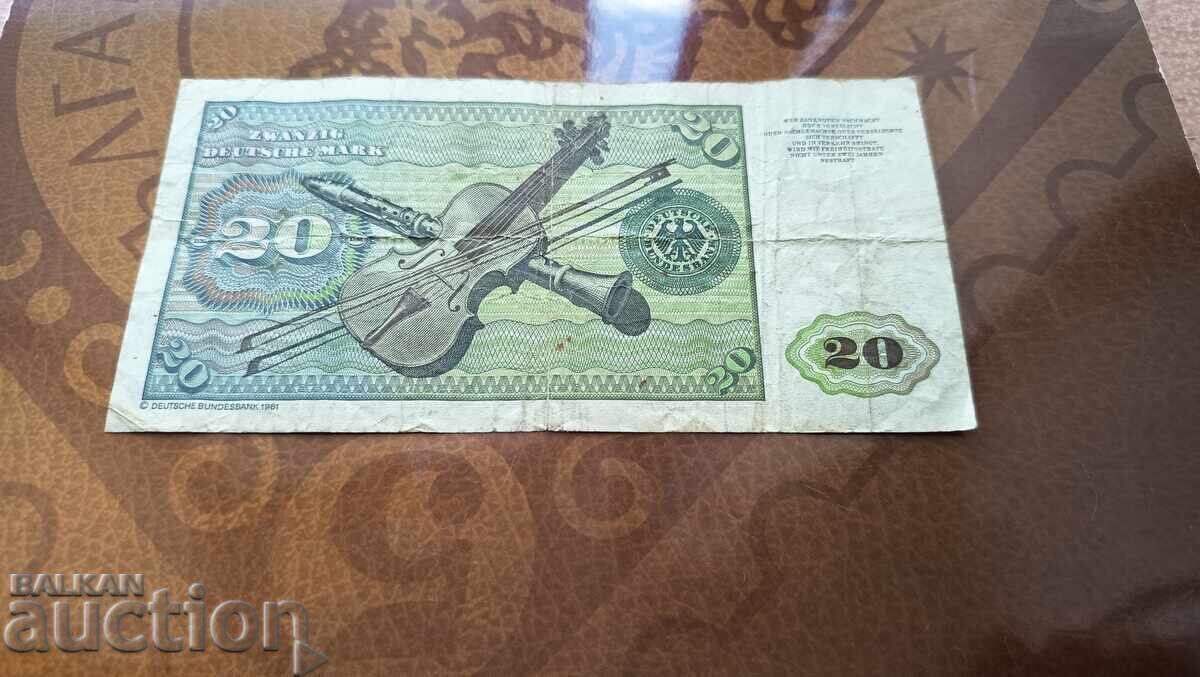 Delivery of West Germany FRG 20 Mark from 1980 Delivery of West Germany FRG 20 Mark from 1980