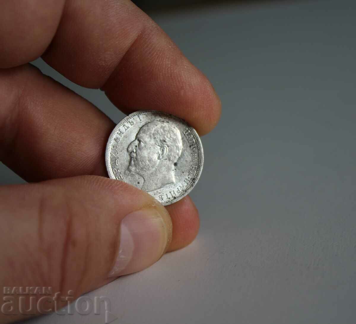 1 BGN 1913 SILVER COIN MATRIX GLOSS COMPASS COLLECTION - 7 1 BGN 1913 SILVER COIN MATRIX GLOSS COMPASS COLLECTION - 7