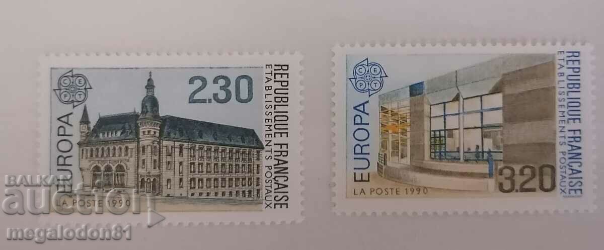 Франция - Европа Септ 1990г., пощенски служби