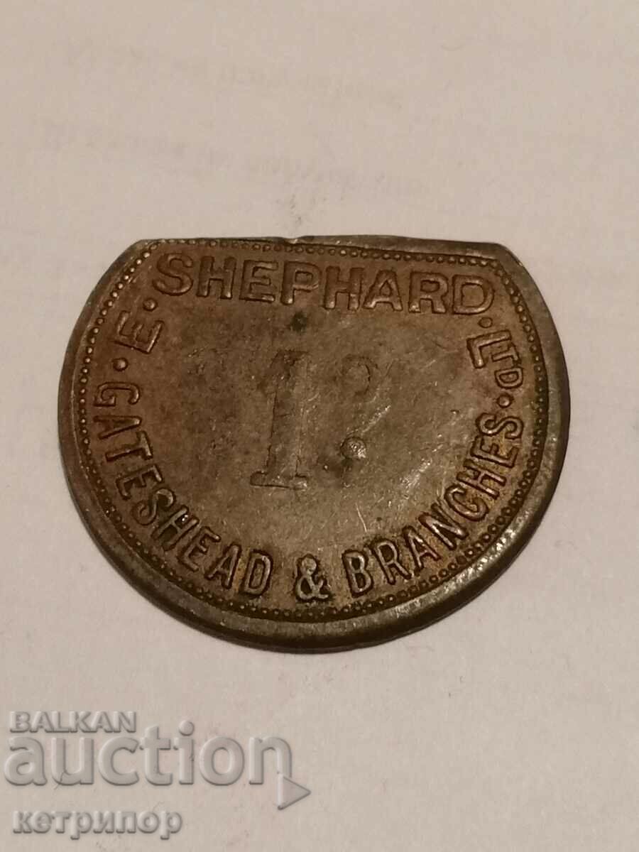 Token English old with price 14.00 BGN | € 7.16 Token English old with price 14.00 BGN | € 7.16