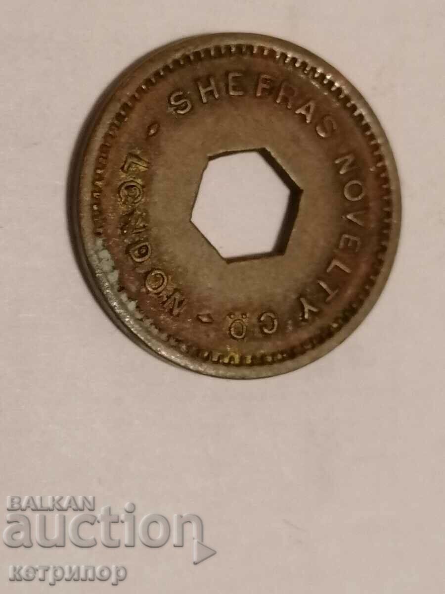 Token English old with price 9.00 BGN | € 4.60 Token English old with price 9.00 BGN | € 4.60