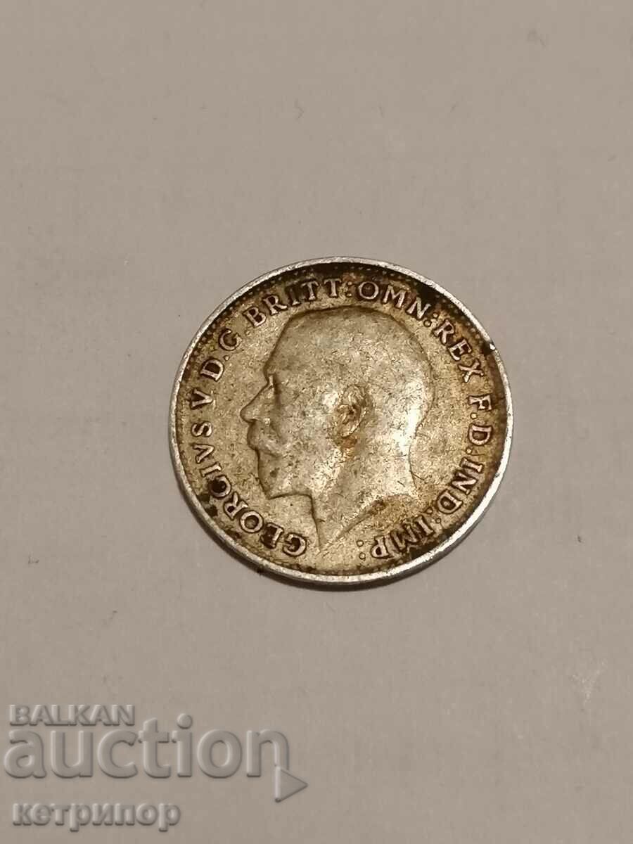 3 pence 1917 Great Britain silver with price 12.00 BGN | € 6.14 3 pence 1917 Great Britain silver with price 12.00 BGN | € 6.14