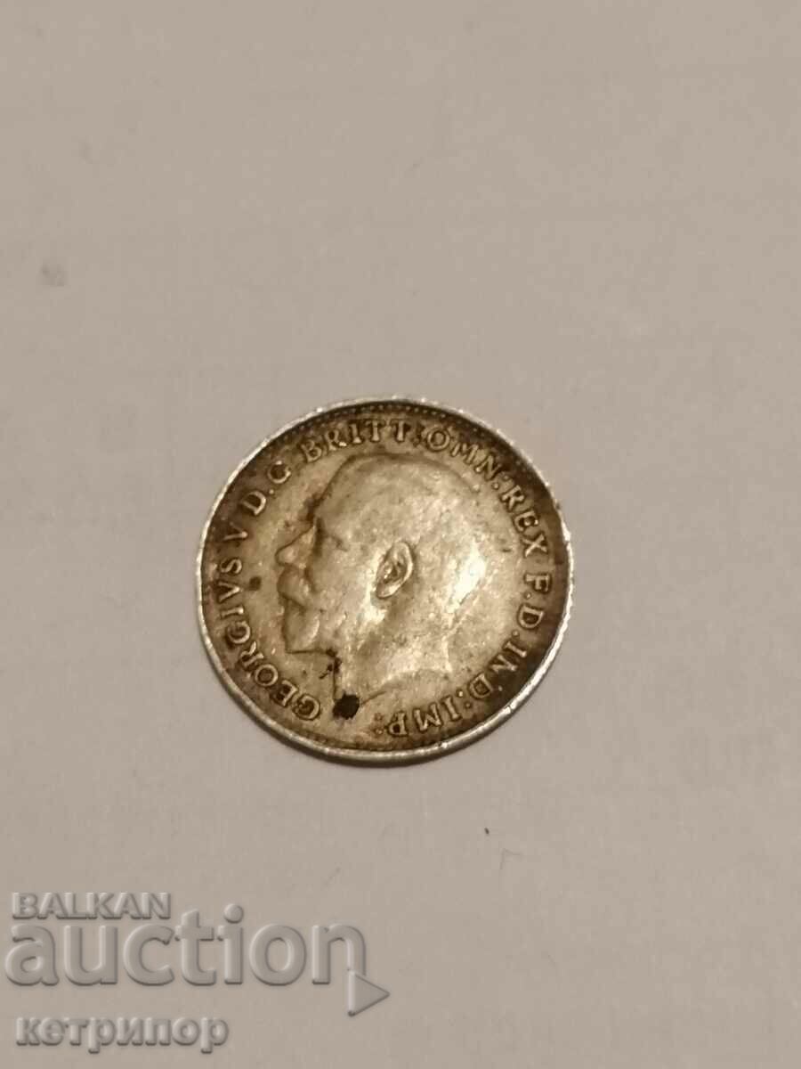 3 pence 1917 Great Britain silver with price 10.00 BGN | € 5.11 3 pence 1917 Great Britain silver with price 10.00 BGN | € 5.11