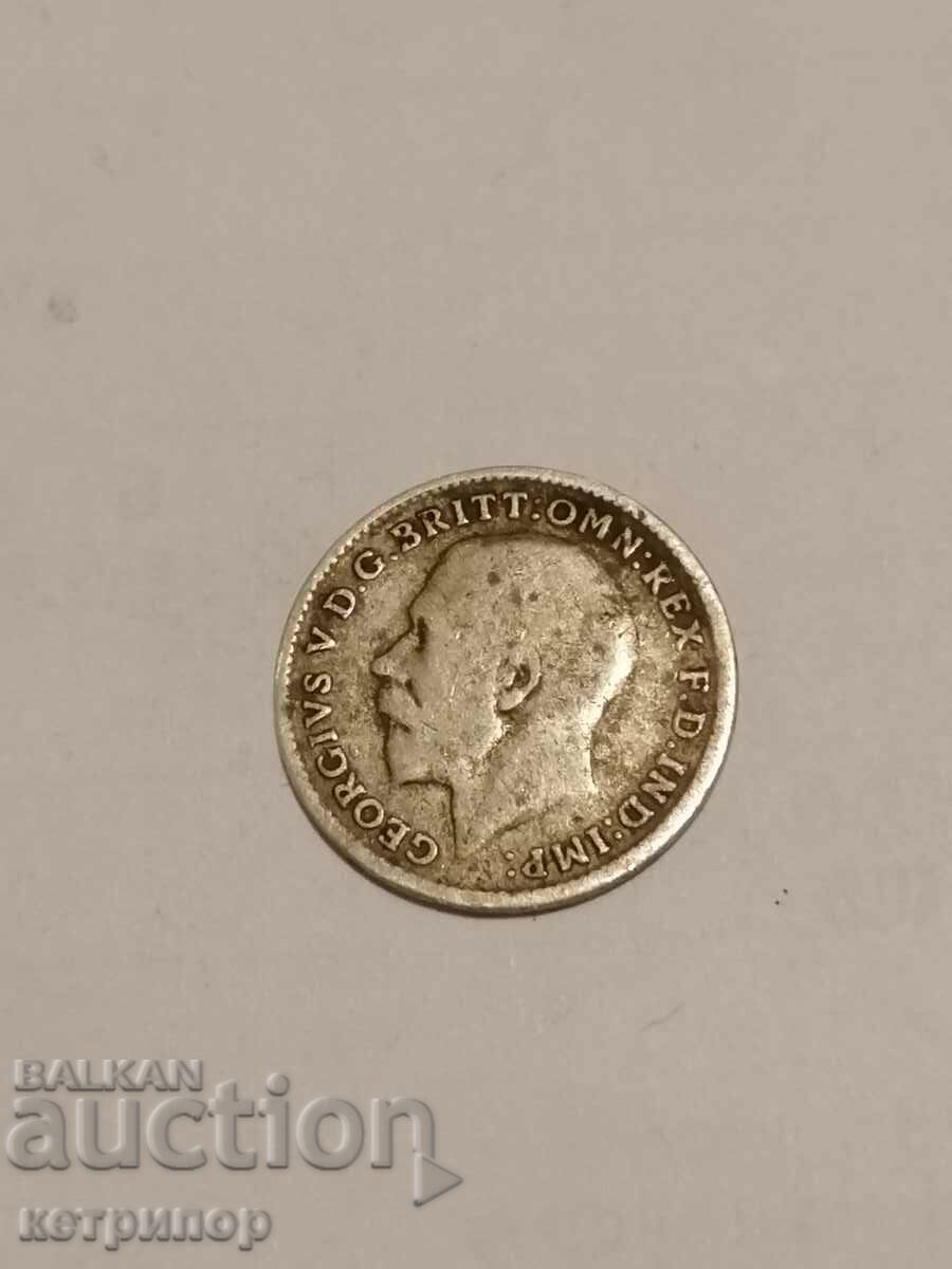 3 pence 1916 Great Britain silver with price 10.00 BGN | € 5.11 3 pence 1916 Great Britain silver with price 10.00 BGN | € 5.11