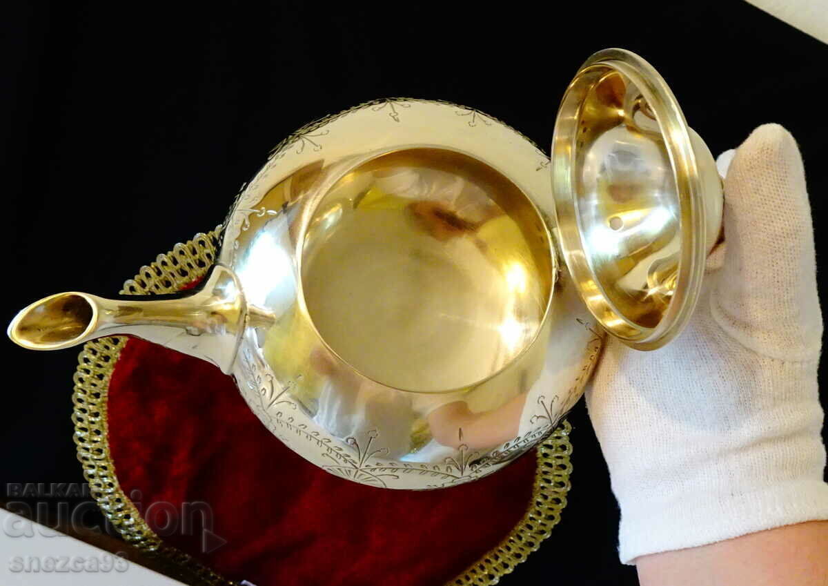 English Bronze Teapot, Jug, Rococo - 6 English Bronze Teapot, Jug, Rococo - 6