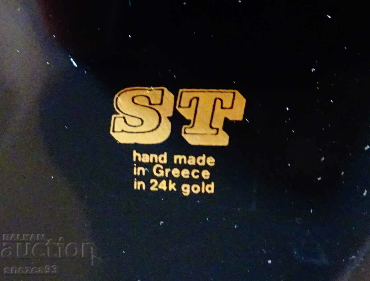 Greek porcelain vase, carafe, 24 karat gold - 7 Greek porcelain vase, carafe, 24 karat gold - 7