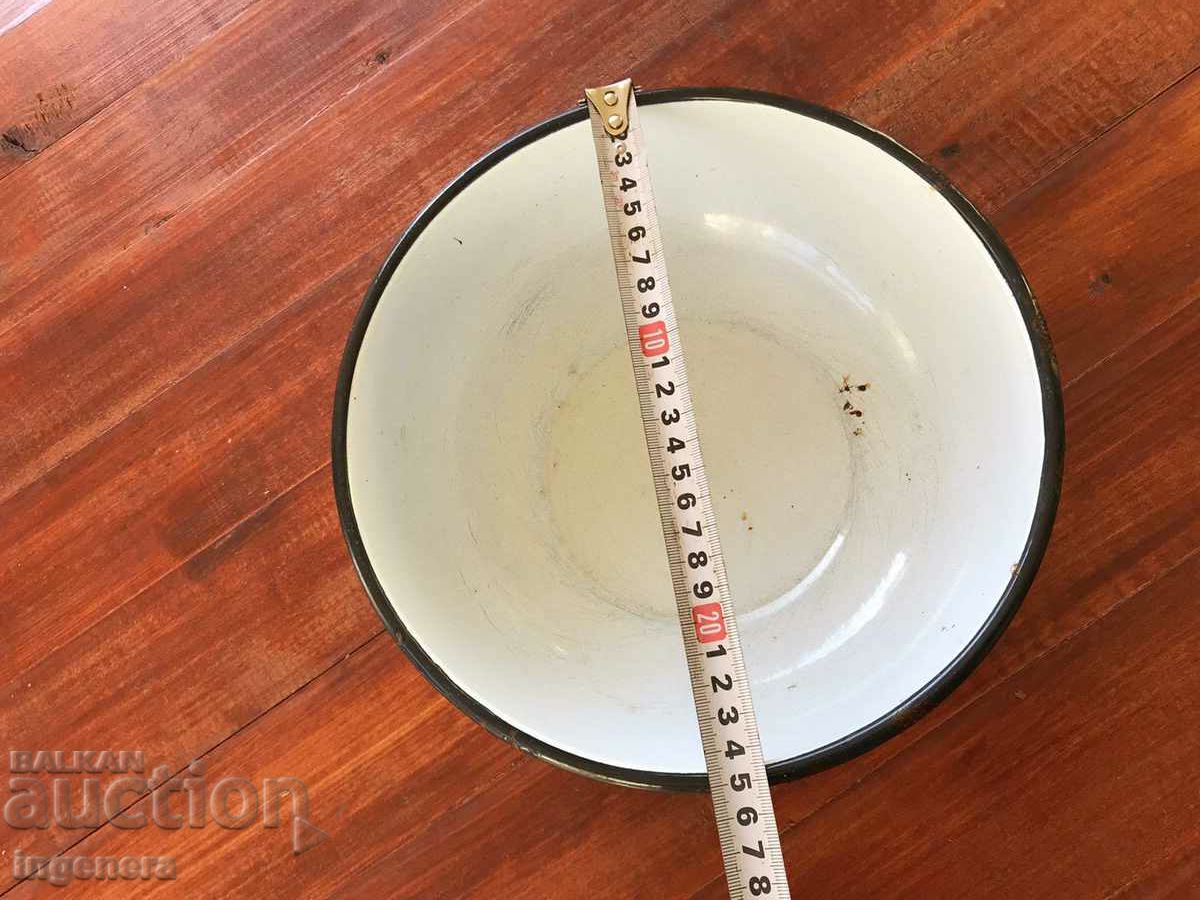 BOWL PANICA ENAMELLED LARGE DISH FROM SOCA with price 11.00 BGN | € 5.62 BOWL PANICA ENAMELLED LARGE DISH FROM SOCA with price 11.00 BGN | € 5.62