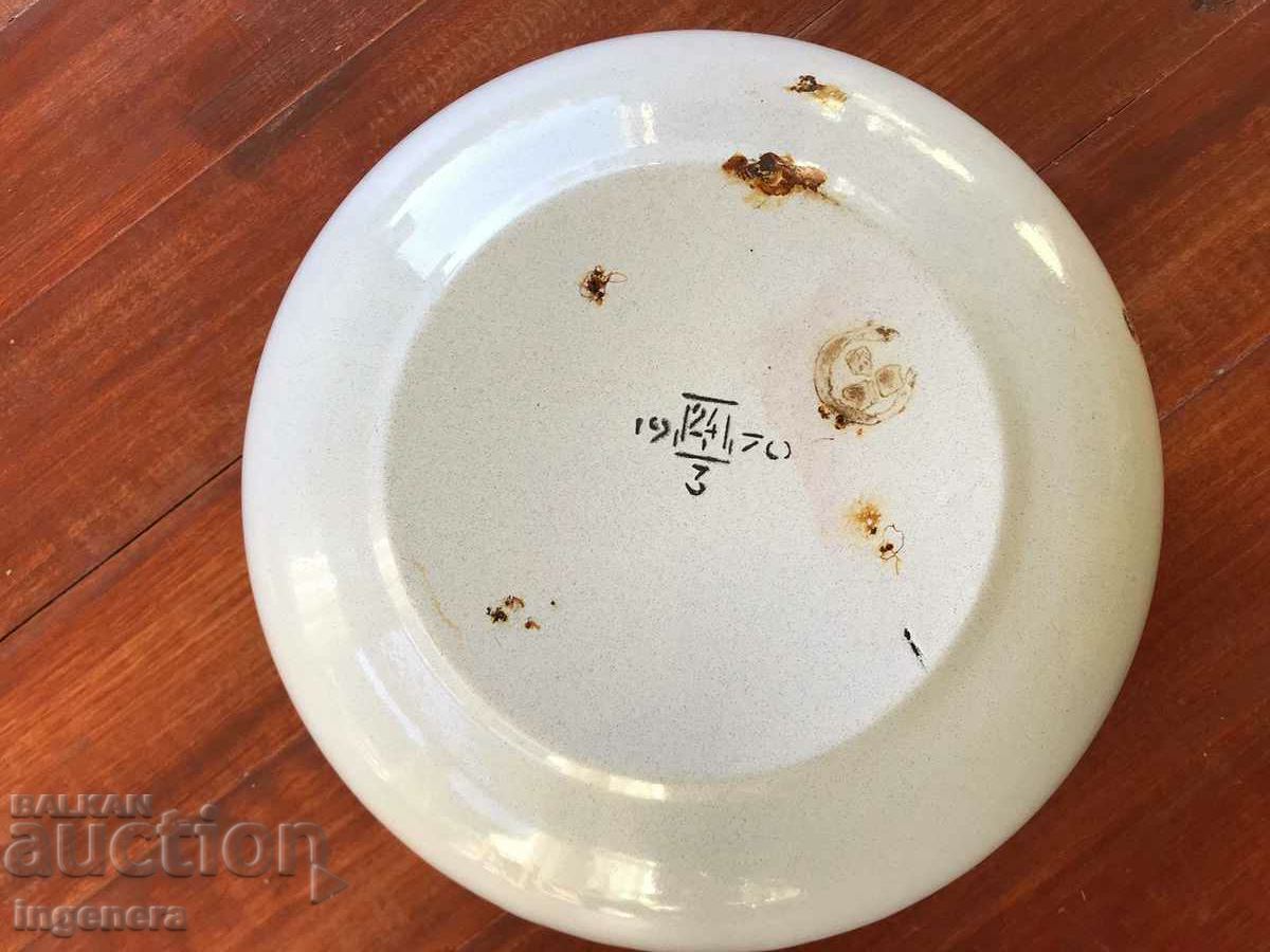 BOWL PANICA ENAMELLED LARGE DISH FROM SOCA - 6 BOWL PANICA ENAMELLED LARGE DISH FROM SOCA - 6