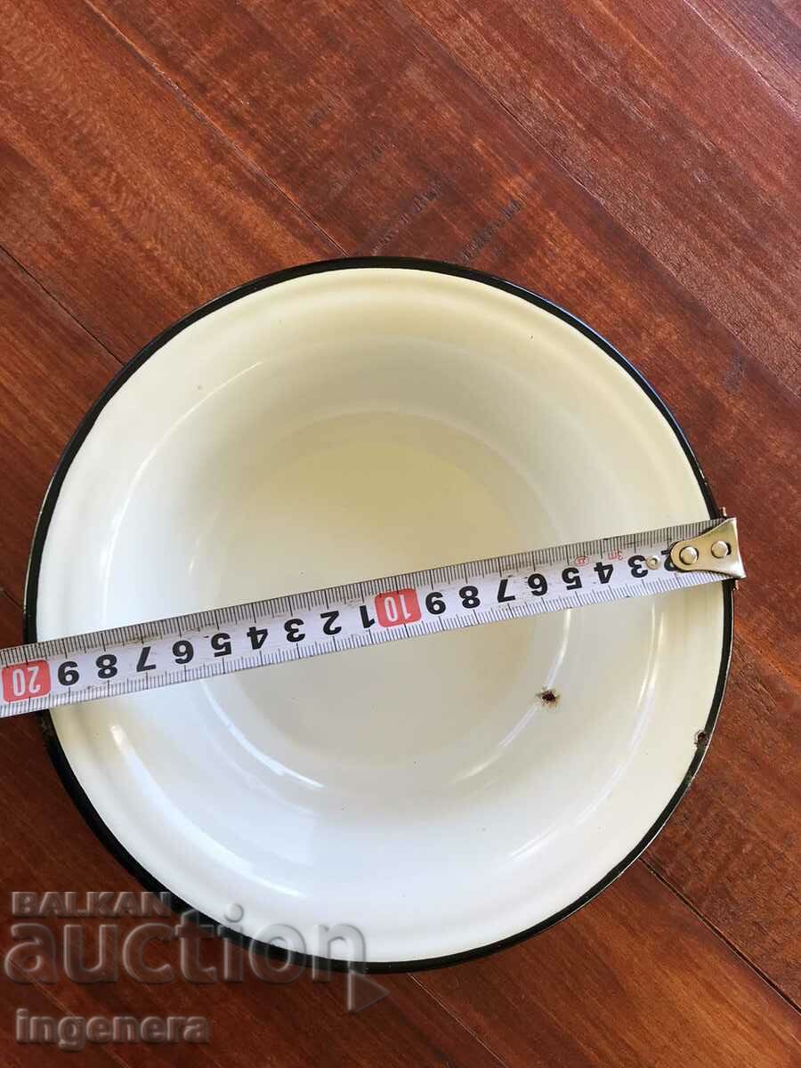 BOWL BOWLER PANICA ENAMEL DISH FROM SOCA with price 7.00 BGN | € 3.58 BOWL BOWLER PANICA ENAMEL DISH FROM SOCA with price 7.00 BGN | € 3.58