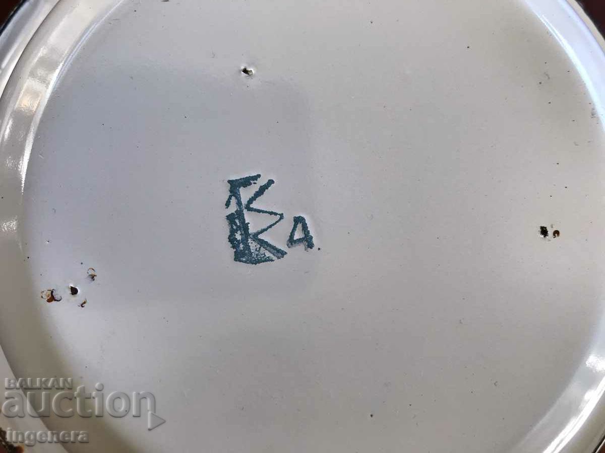 Auction BOWL BOWLER PANICA ENAMEL DISH FROM SOCA Auction BOWL BOWLER PANICA ENAMEL DISH FROM SOCA