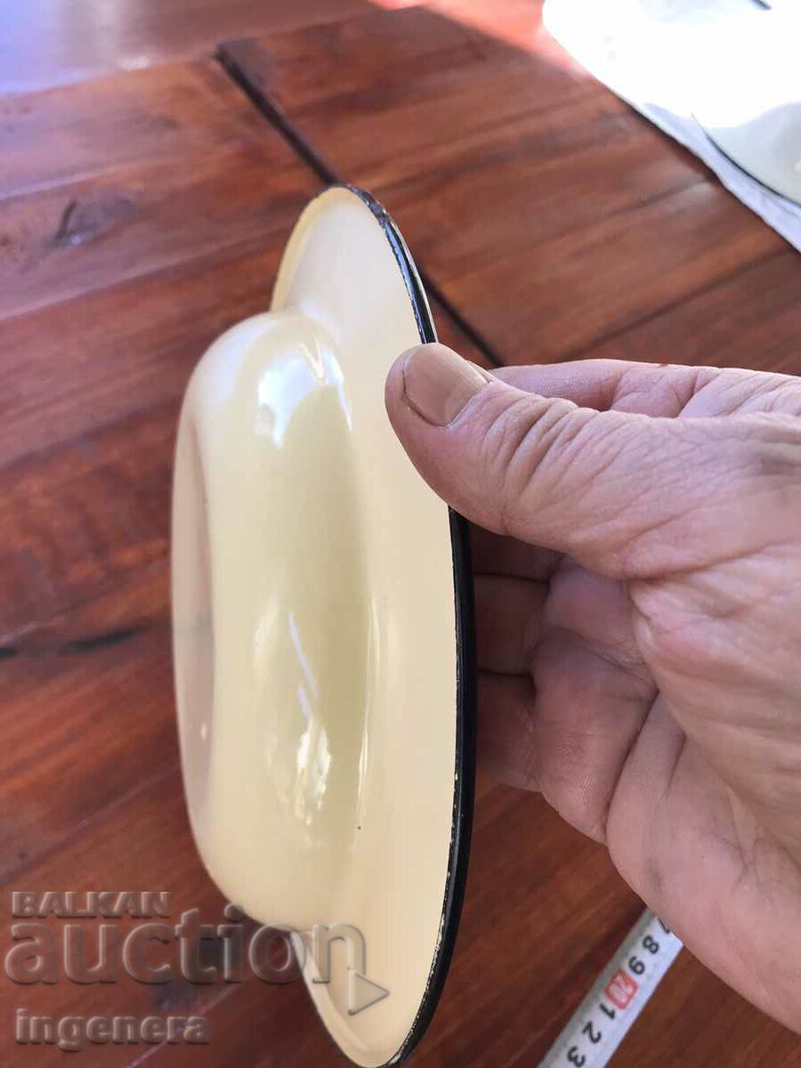 PLATE ENAMELED METAL MARKED with price 9.00 BGN | € 4.60 PLATE ENAMELED METAL MARKED with price 9.00 BGN | € 4.60