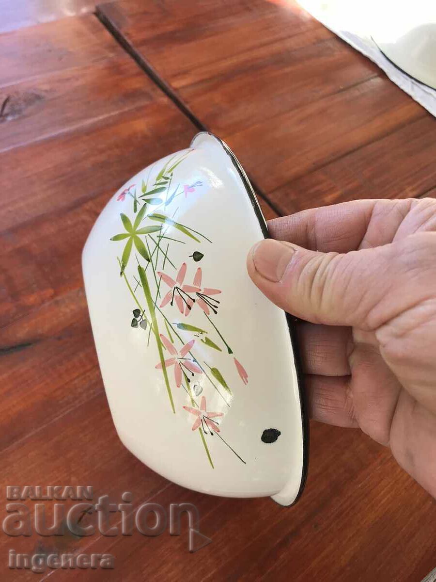 Auction BOWL PANICA ENAMELLED LARGE DISH FROM SOCA Auction BOWL PANICA ENAMELLED LARGE DISH FROM SOCA