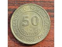 Peru - 50 centimos 1988 UNC