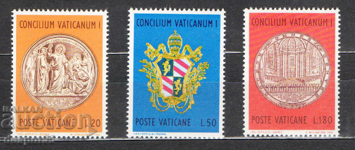 1970. Vatican. 100th anniversary of the Vatican Council.
