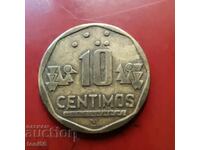 Peru 10 centimos 1996