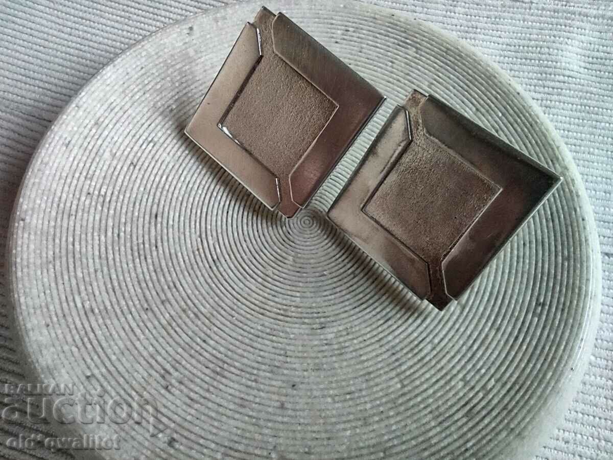 Earrings, Silver 925, Designer approx. 3/3 cm, diamond-shaped - 6 Earrings, Silver 925, Designer approx. 3/3 cm, diamond-shaped - 6