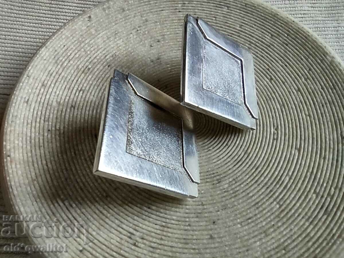Cercei, Argint 925, Designer aprox. 3/3 cm, în formă de romb