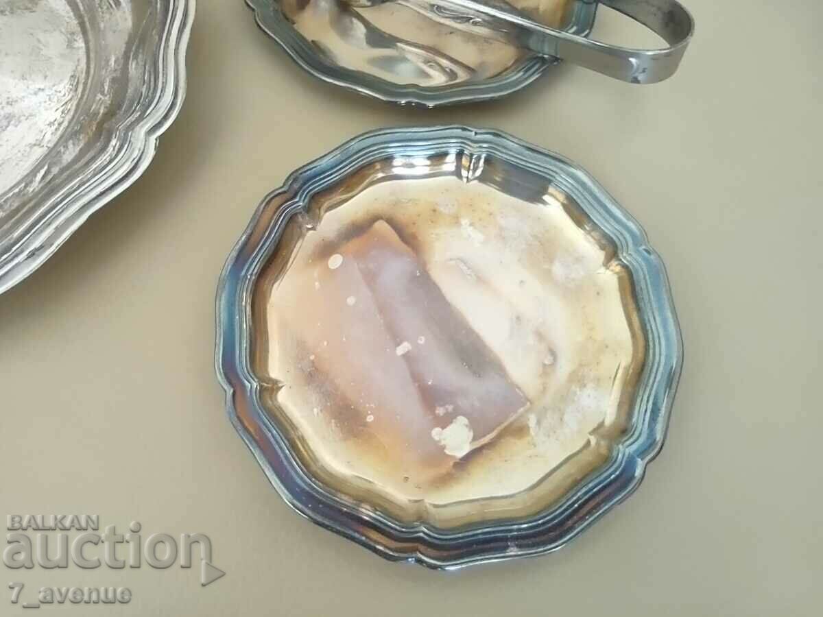 Jam or nut dishes silver plated DjKv - 5 Jam or nut dishes silver plated DjKv - 5