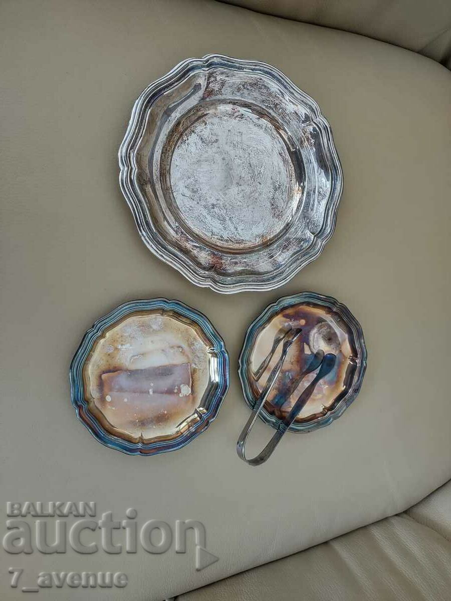 Jam or nut dishes silver plated DjKv