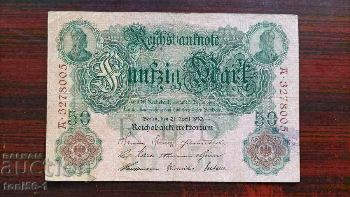 Germany 50 marks 1910 - reduced