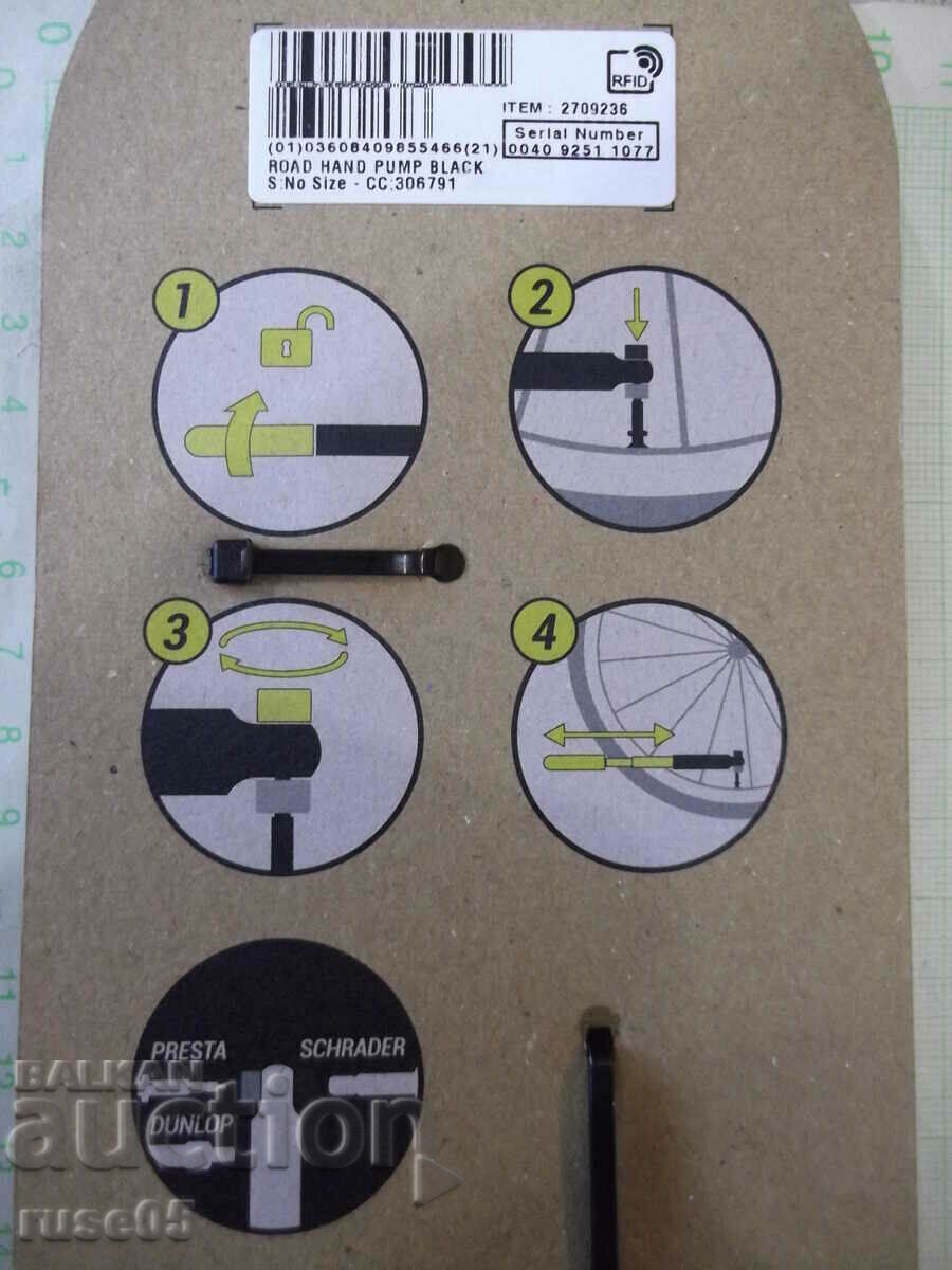 Помпа ръчна за шосейно колоездене черна нова - 5 Помпа ръчна за шосейно колоездене черна нова - 5