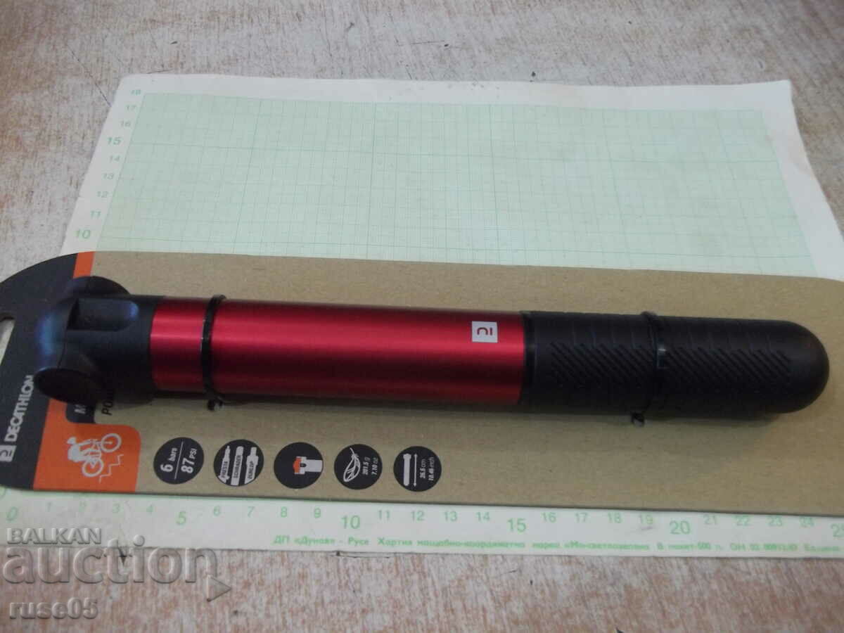 Hand pump for mountain bike red new - 1 with price 25.00 BGN | € 12.78