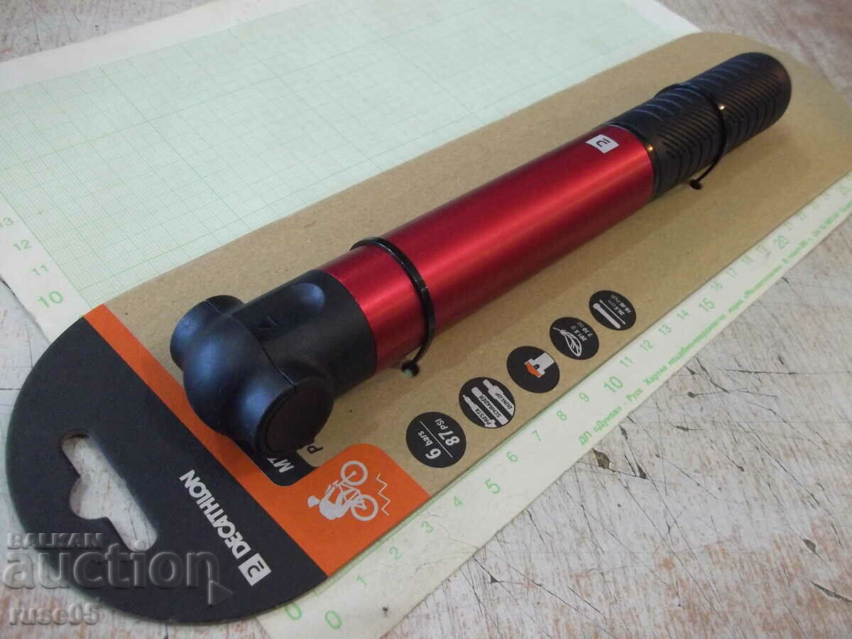 Delivery of Hand pump for mountain bike red new - 1