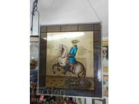 RARE OLD STAINED GLASS, NAPOLEON, DR